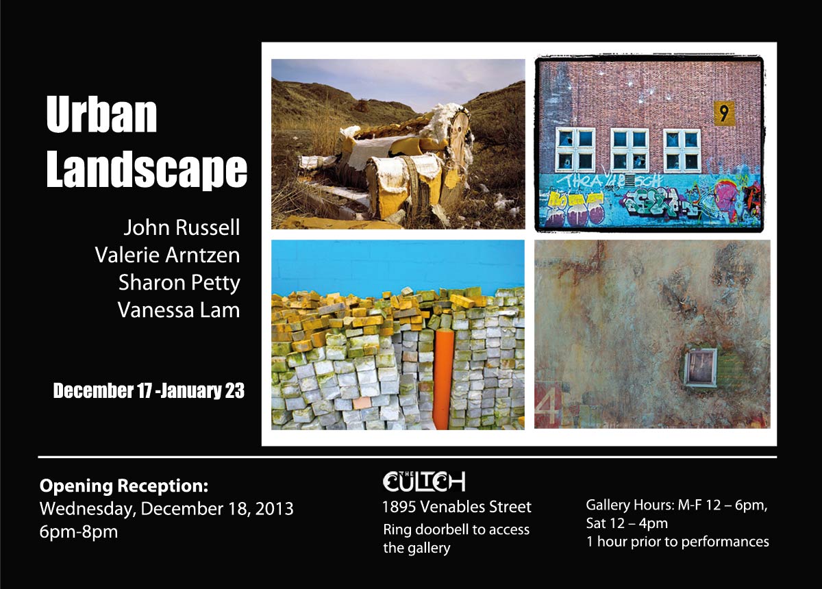 Urban Landscape Exhibit poster at Cultch Gallery