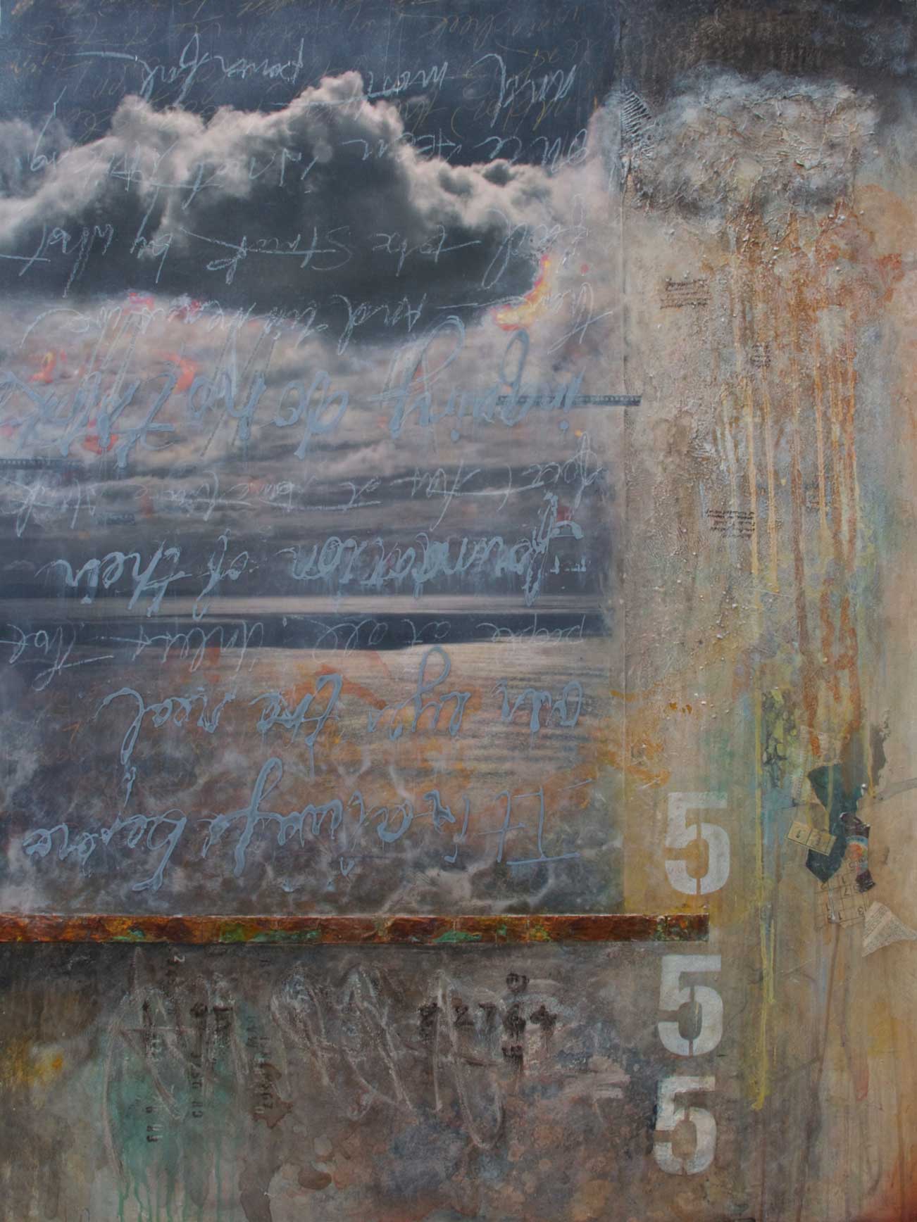 Different Air of Life, 2012, mixed media on wood, SOLD